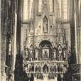 Ołtarz Matki Boskiej Częstochowskiej na pocztówce z 1912 roku.