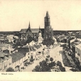 Kościół p.w. Wniebowzięcia NMP w 1905r w końcowej fazie jego realizacji.