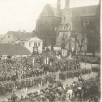 Uroczysta msza z okazji wejścia wojsk polskich do Białegostoku. 22 luty 1919 roku.