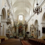 Wnętrze kościoła pw. Świętej Trójcy.