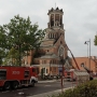 Tak niestety wglądał dziś (15.09.2013r) kościół św. Wojciecha o godzinie 13:00. Pożar który pojawił się na wieży przed godziną 10. strawił bardzo szybko drewniane jej nakrycie. 