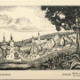 Panorama Supraśla z widocznym Monasterem, kościołem katolickim oraz 