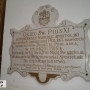 Tablica w kościele św. Trójcy w Janowie Podlaskim upamiętniająca wizytę nuncjusza apostolskiego, póżniejszego papieża Piusa XI w 1919 r.