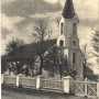 Kościół św. Wojciecha na pocztówce z okresu carskiego (1890- 1915). Ze zbiorów Jana Murawiejskiego.