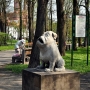 Rzeźba siedzącego psa (żartobliwie nazwana Kawelinem), której autorem był znany białostocki rzeźbiarz, fotografik Piotr Sawicki (senior), obecnie jest jego kopią i stoi w innym miejscu niż przed wojną. Oryginał z 1936 roku zaginął w 1944 roku. 