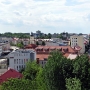 Panorama w kierunku Rynku Kościuszki z poziomu dachu kościoła Wniebowzięcia NMP.