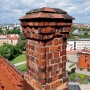 Murowany kanał wentylacyjny tak jak cały kościół potrafi zwrócić uwagę detalem. 