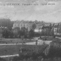 Pocztówka początek XX wieku. Widok na park w którym powstał w okresie międzywojennym budynek teatru.