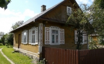 Drewniana zabudowa.